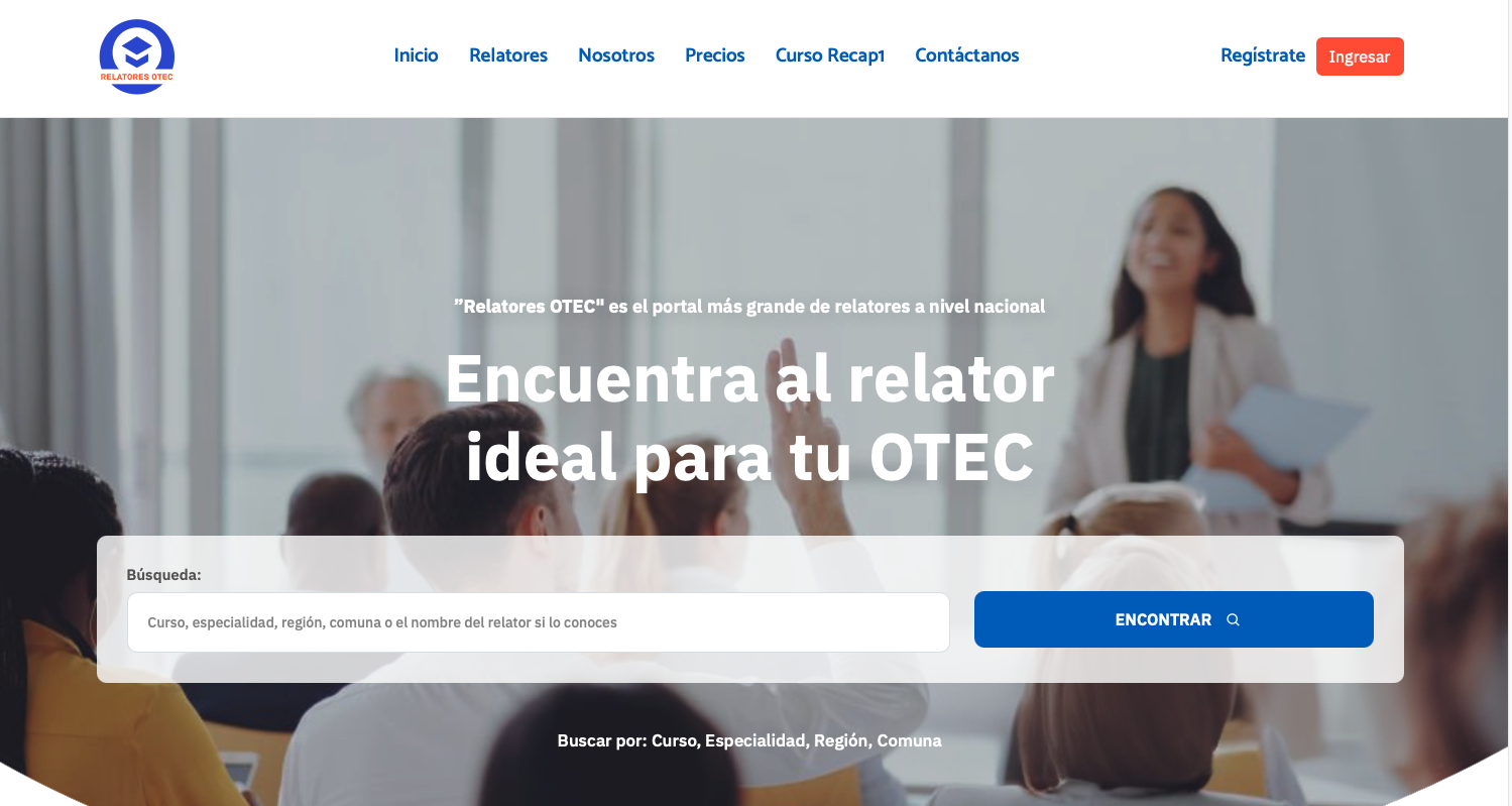 Relatores OTEC screenshot